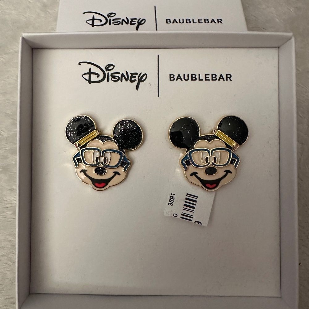NIB DISNEY BAUBLEBAR EARRINGS MICKEY